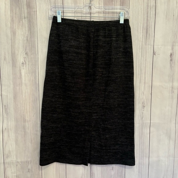 Logo by Lori Goldstein Gray and Black Stretchy Pencil Skirt Size XS - Picture 3 of 4